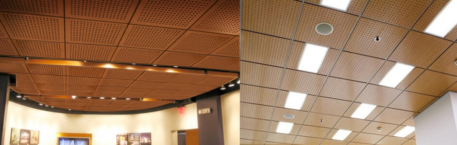 akustik ahşap tavan